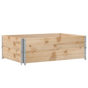 Pallet Collars 2 pcs 120x80 cm Solid Wood Pine | Hipo Market