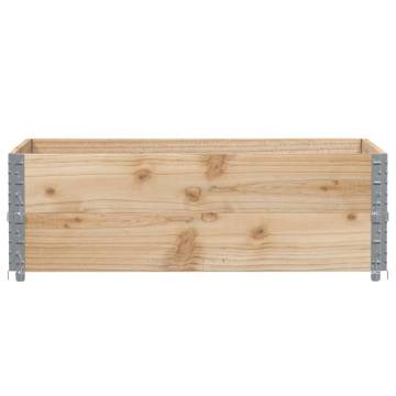 Pallet Collars 2 pcs 120x80 cm Solid Wood Pine | Hipo Market