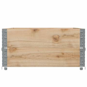 Pallet Collars 2 pcs 120x80 cm Solid Wood Pine | Hipo Market