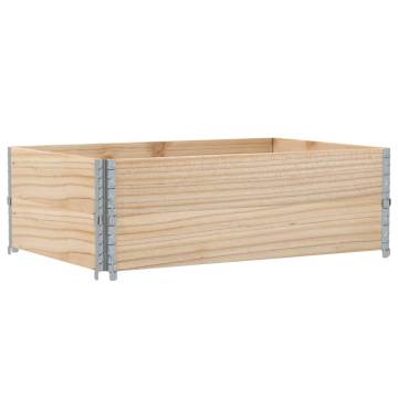 Pallet Collars 2 pcs 120x80 cm Solid Wood Pine | Hipo Market