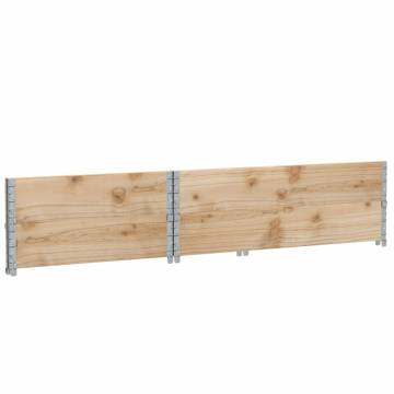 Pallet Collars 2 pcs 120x80 cm Solid Wood Pine | Hipo Market