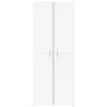 Stylish White File Cabinet - 60x32x153 cm Engineered Wood