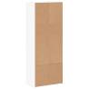 Stylish White File Cabinet - 60x32x153 cm Engineered Wood