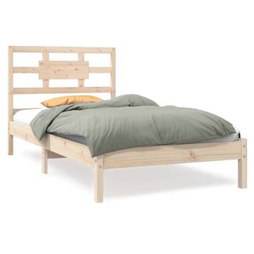 Solid Wood Bed Frame 100x200 cm - Timeless Design