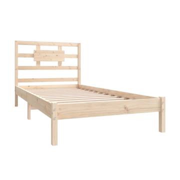 Solid Wood Bed Frame 100x200 cm - Timeless Design