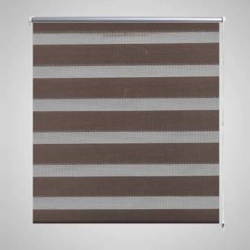 Zebra Blind 80x175 cm Coffee - Elegant & Modern Design