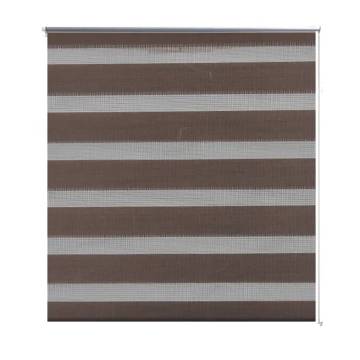 Zebra Blind 80x175 cm Coffee - Elegant & Modern Design