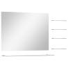 Elegant Wall Mirror with 5 Shelves - Silver 80x60 cm