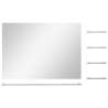 Elegant Wall Mirror with 5 Shelves - Silver 80x60 cm