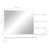 Elegant Wall Mirror with 5 Shelves - Silver 80x60 cm