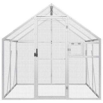 Aviary Silver 1.79x2x1.85 m Aluminium - Secure Bird Home