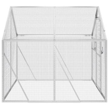 Aviary Silver 1.79x2x1.85 m Aluminium - Secure Bird Home