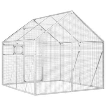 Aviary Silver 1.79x2x1.85 m Aluminium - Secure Bird Home