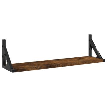 Wall Shelves 2 pcs Smoked Oak - Stylish & Practical Storage