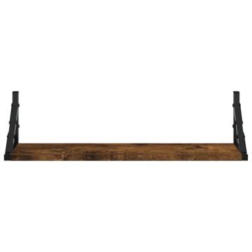 Wall Shelves 2 pcs Smoked Oak - Stylish & Practical Storage