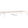 Day Bed White 90x200 cm | Solid Pine Wood - Hipomarket