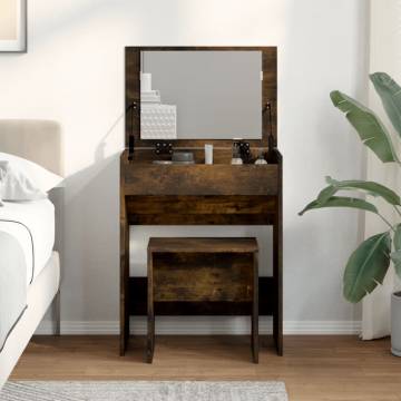 Dressing Table and Stool Smoked Oak | Stylish Bedroom Decor