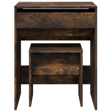 Dressing Table and Stool Smoked Oak | Stylish Bedroom Decor