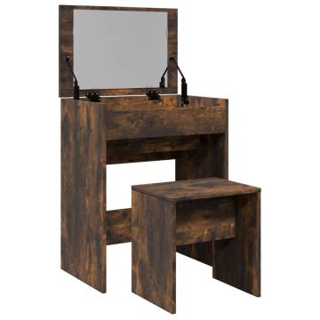 Dressing Table and Stool Smoked Oak | Stylish Bedroom Decor