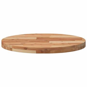 Round Solid Wood Acacia Table Top Ø60x4 cm - Hipomarket