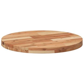 Round Solid Wood Acacia Table Top Ø60x4 cm - Hipomarket