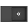 Handmade Black Stainless Steel Kitchen Sink - Sophisticated Design