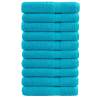  Premium Sauna Towels SOLUND 10 pcs Turquoise 80x200 cm 600 gsm Colour turquoise Size 80 x 200 cm Quantity in Package 10 