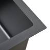 Handmade Black Stainless Steel Kitchen Sink - Sophisticated Design