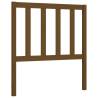 Honey Brown Bed Frame with Headboard - Solid Wood 90x200 cm