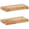 Floating Shelves - 2 pcs 40x20x4 cm Solid Wood Acacia