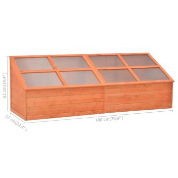 Wooden Greenhouse 180x57x62 cm - Durable & Stylish