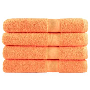 Premium Sauna Towels SOLUND 4 pcs - Orange 80x200 cm