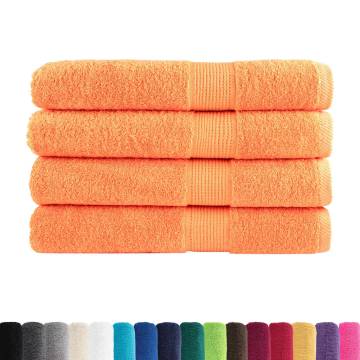 Premium Sauna Towels SOLUND 4 pcs - Orange 80x200 cm