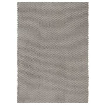 Rectangular Grey Cotton Rug 80x160 cm - Hipomarket