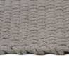 Rectangular Grey Cotton Rug 80x160 cm - Hipomarket