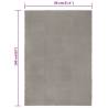 Rectangular Grey Cotton Rug 80x160 cm - Hipomarket