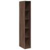 Stylish Brown Oak Wardrobe - 30x50x200 cm Engineered Wood