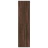 Stylish Brown Oak Wardrobe - 30x50x200 cm Engineered Wood