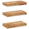 Floating Shelves 3 Pcs - Solid Wood Acacia | Hipo Market