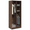  Wardrobe Brown Oak 80x50x200 cm Engineered Wood Colour brown oak Size 80 x 50 x 200 cm Quantity in Package 1 Amount 2 shelves 