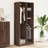 Stylish Brown Oak Wardrobe - 80x50x200 cm Engineered Wood