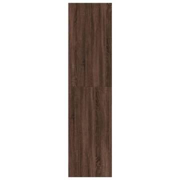 Stylish Brown Oak Wardrobe - 80x50x200 cm Engineered Wood