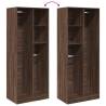 Stylish Brown Oak Wardrobe - 80x50x200 cm Engineered Wood