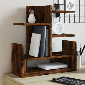 Desk Organiser Smoked Oak - Stylish & Practical Storage