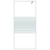 Modern Walk-in Shower Wall 90x195 cm Clear ESG Glass - White