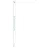 Modern Walk-in Shower Wall 90x195 cm Clear ESG Glass - White