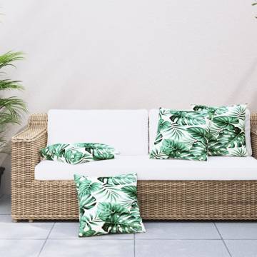 Comfortable Leaf Pattern Sofa Cushions - 4 pcs 40x40 cm