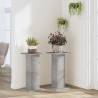 Concrete Grey Plant Stands - 2 pcs Engineered Wood 60 cm