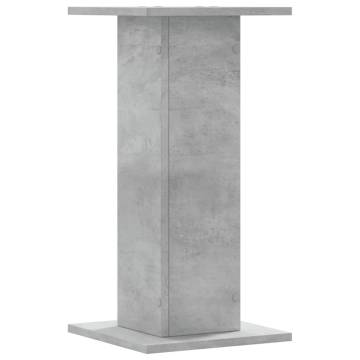 Concrete Grey Plant Stands - 2 pcs Engineered Wood 60 cm