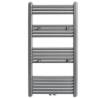 Grey Bathroom Central Heating Towel Rail Radiator 600x1160mm